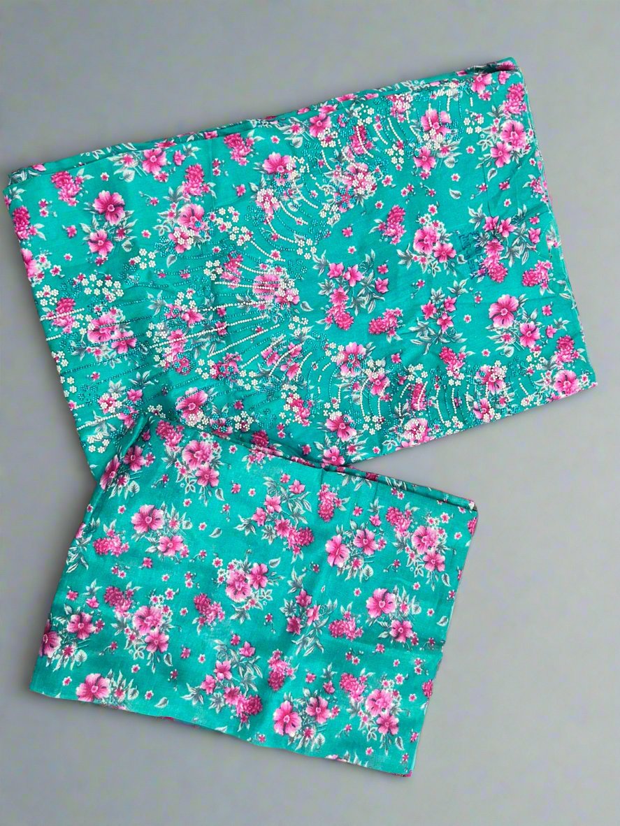 Floral turquoise Mukhawar