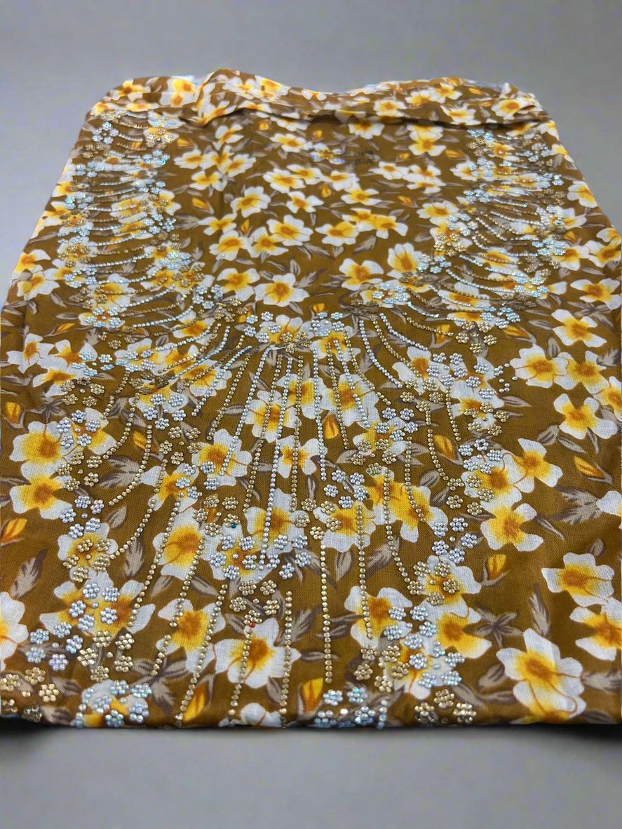 Floral Yellow Mukhawar