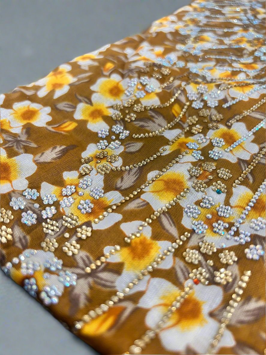 Floral Yellow Mukhawar