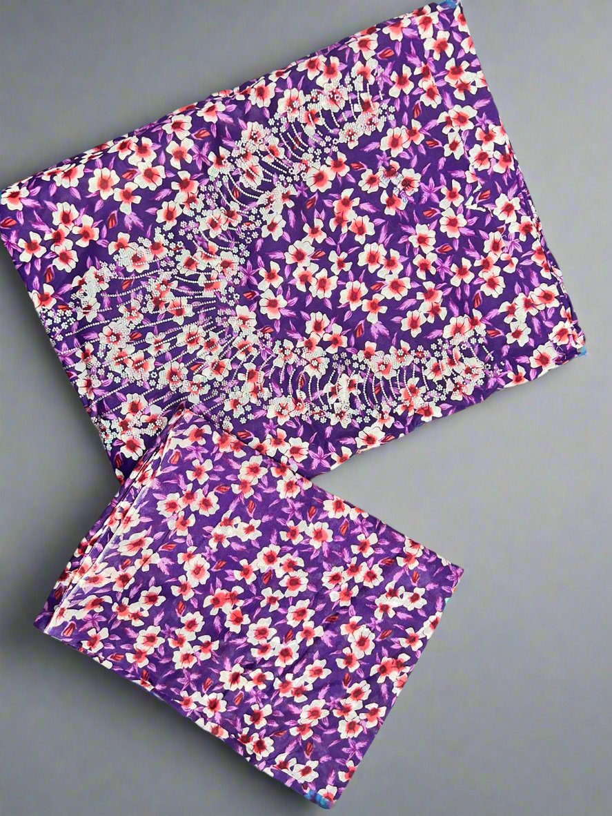 Floral Purple Mukhawar